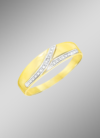 Attraktiver Damenring in Bicolor