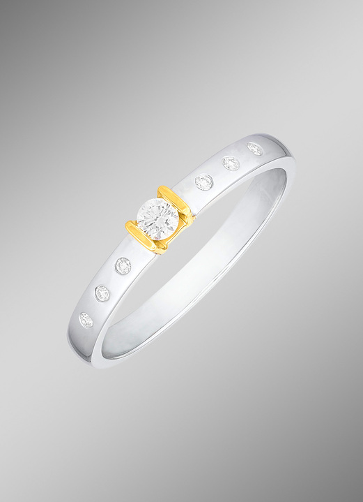 Ringe - Wunderschöner Damenring aus Platin mit Brillanten, in Größe 160 bis 220, in Farbe  Ansicht 1