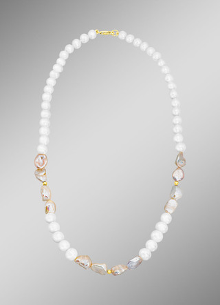 Bezaubernde Halskette mit Keshi-Perlen