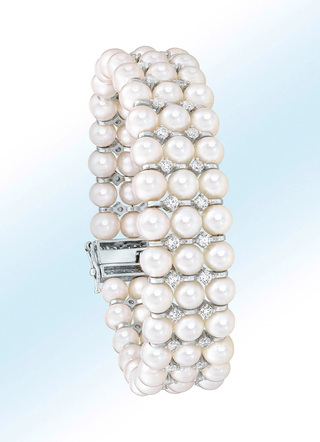 Armband mit Süßwasser-Zuchtperlen