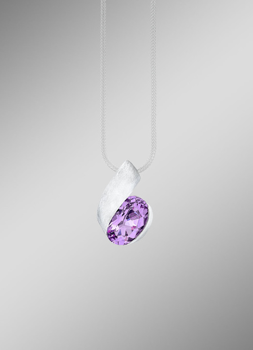 Anhänger - Moderner Anhänger mit echt Amethyst, in Farbe  Ansicht 1