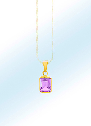 Schicker Anhänger mit echt Amethyst