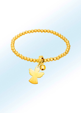 Elegantes Kugelarmband Glöckchen ruft Schutzengel