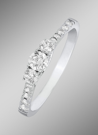 Stilvoller Damenring mit Brillanten