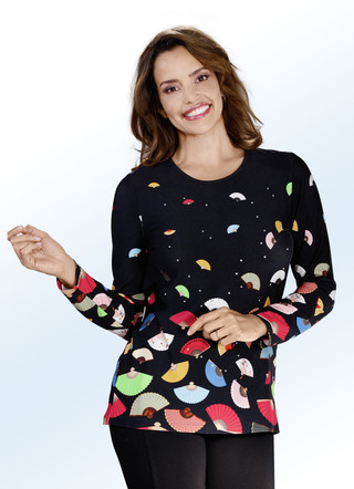 Ausdrucksvolles Shirt mit Rundhalsausschnitt