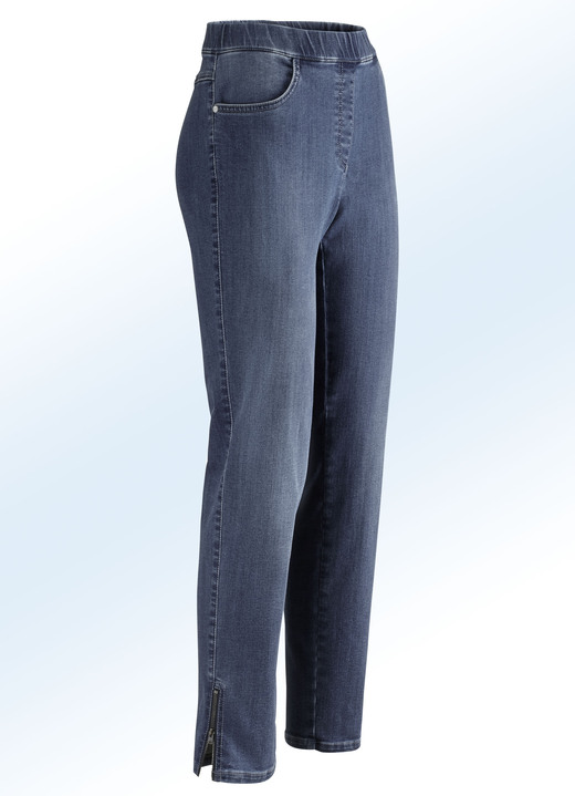 Hosen in Schlupfform - Magic-Jeans mit hohem Stretchanteil, in Größe 019 bis 058, in Farbe DUNKELBLAU Ansicht 1