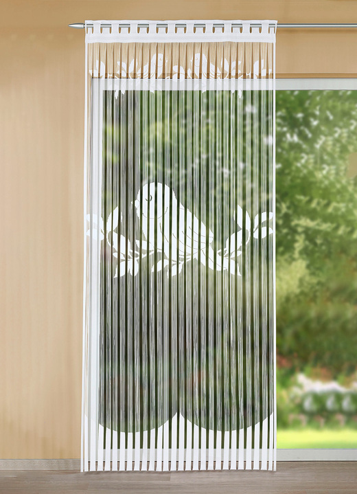- Fadenstore für Gardinenschiene und -stange, in Größe 136 (H125xB100 cm) bis 268 (H245xB100 cm), in Farbe WEISS