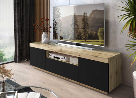 Modernes TV-Longboard mit Push-to-open-System