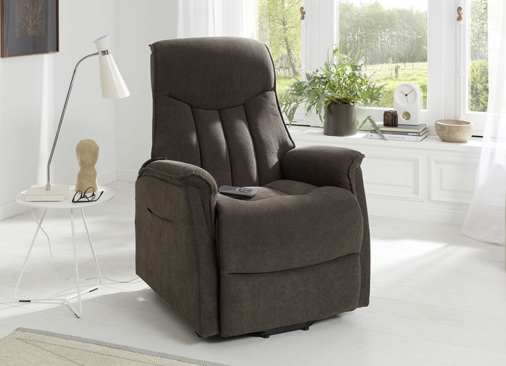 - TV-Sessel mit Motor und Aufstehhilfe, in Farbe DUNKELBRAUN Ansicht 1