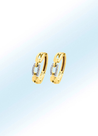 Creolen in Bicolor mit Brillanten