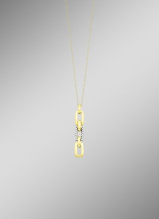 Anhänger in Bicolor mit Brillanten