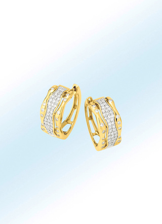 Wunderschöne Creolen mit Diamanten