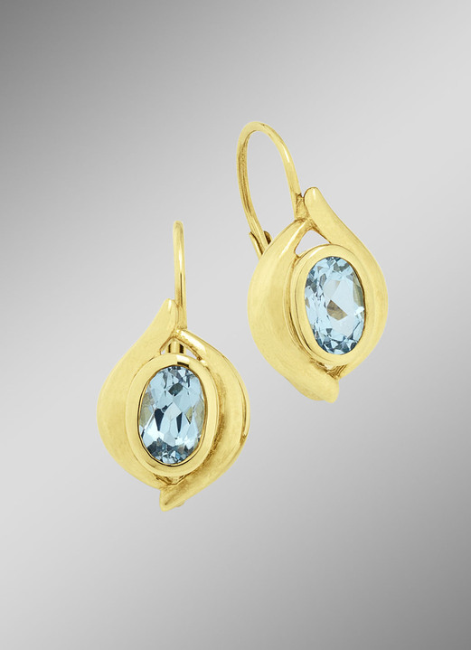 Ohrschmuck - Elegante Ohrringe mit Blautopas, in Farbe  Ansicht 1