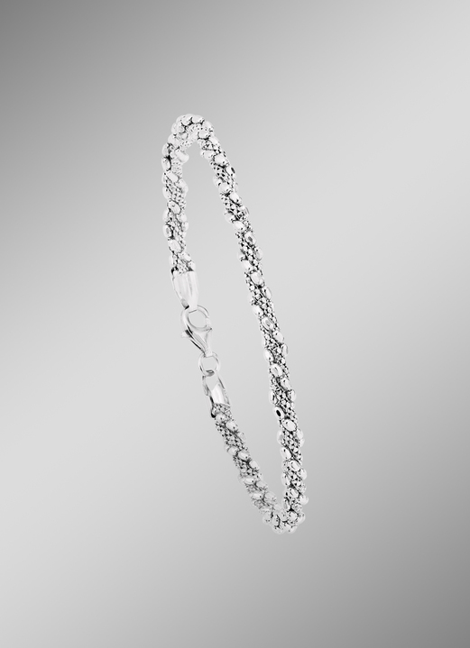 - 4-reihiges Armnband aus Silber, in Farbe