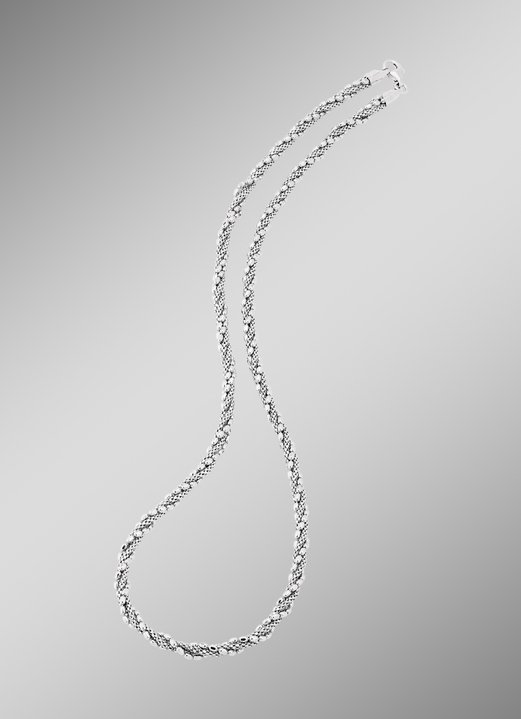 Halsketten - 4-reihige Halskette aus Silber 925/- fein, in Farbe