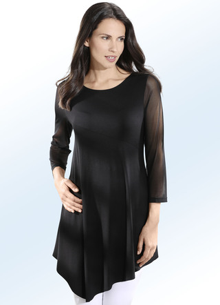 Longshirt mit quer verlaufender Teilungsnaht