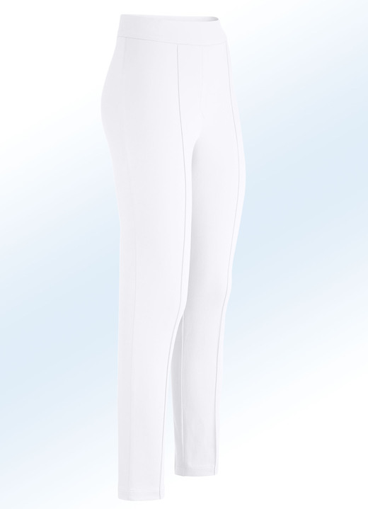 Hosen in Schlupfform - Soft-Stretch-Hose, in Größe 017 bis 052, in Farbe WEISS Ansicht 1