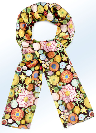Schal mit farbenfrohem Dessin