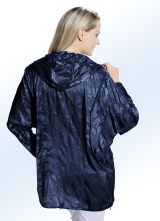 Jacke in 2 Farben mit Camouflage-Dessin und silberfarbenem Folienprint