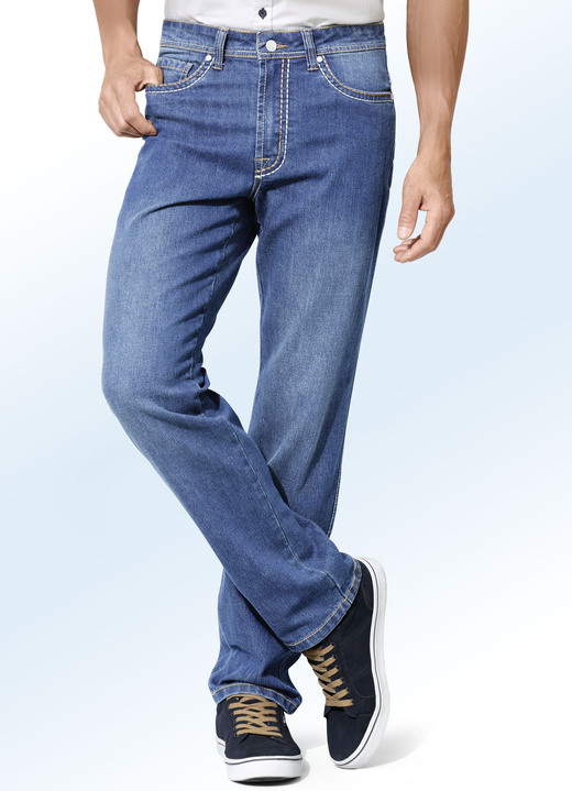 Jeans - Jeans in 2 Farben, in Größe 024 bis 060, in Farbe HELLBLAU Ansicht 1