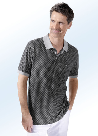 Poloshirt mit knöpfbarer Brusttasche