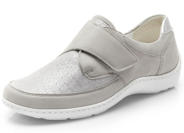 Slipper & Schnürschuhe - Waldläufer Slipper mit Elastikeinsatz im Ballenbereich , in Größe 4 bis 8 1/2, in Farbe STEINGRAU Ansicht 1