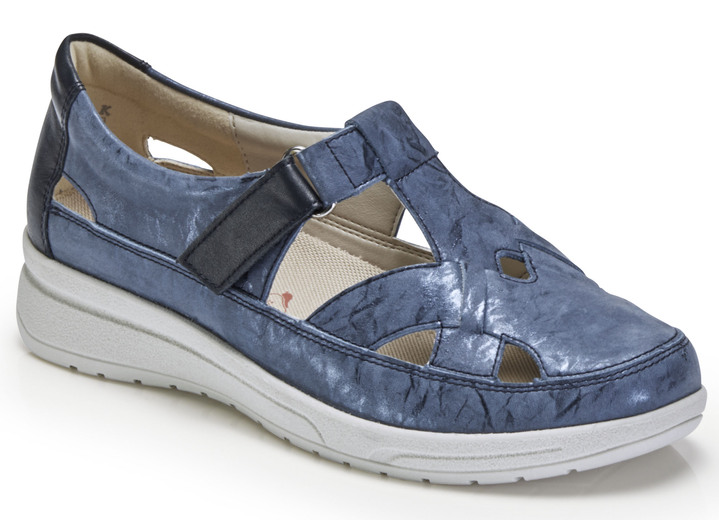 - Slipper mit luftigen Durchbrüchen, in Größe 036 bis 042, in Farbe BLAU Ansicht 1