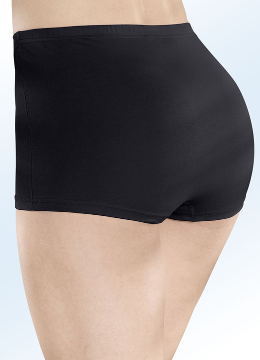 Slips - Vierpack Pants sportiv, in Größe 036 bis 050, in Farbe 2X SCHWARZ, 2X WEISS Ansicht 1