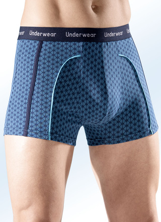 Dreierpack Pants, allover dessiniert