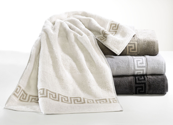 Frottier Handtücher - Frottier-Serie aus Baumwolle, in Größe 200 (1 Handtuch, 50/100 cm) bis 204 (1 Duschtuch, 80/150 cm), in Farbe ANTHRAZIT