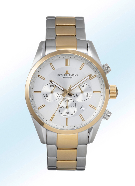 - Herrenuhr von Jacques Lemans , in Farbe , in Ausführung Bicolor