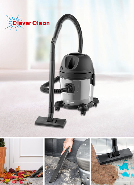 - Clever Clean 3-in-1 Mehrzwecksauger, in Farbe SCHWARZ-GRAU Ansicht 1