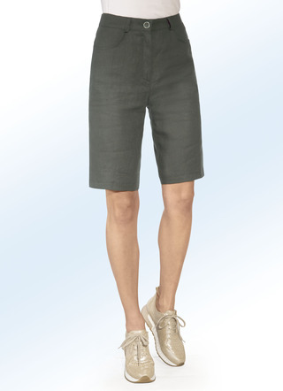 Hochwertige Leinen-Bermudas