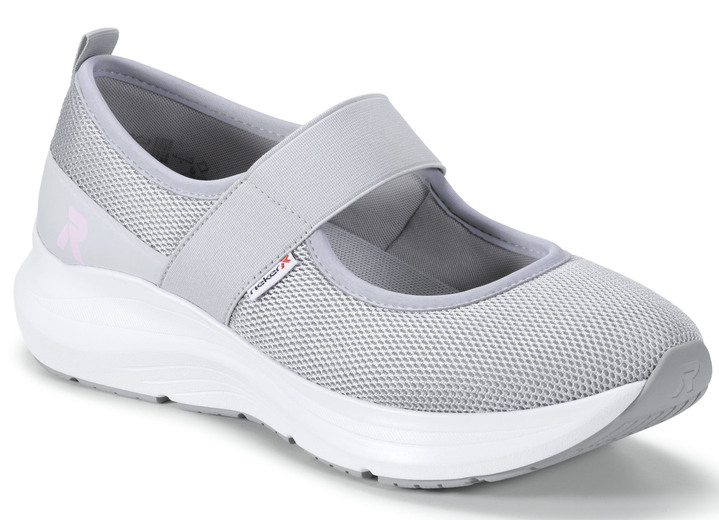 - Rieker Slipper mit Rundum-Gummizug, in Größe 036 bis 042, in Farbe HELLGRAU Ansicht 1