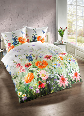 Mako-Satin Bettwäsche-Garnitur Made in Germany