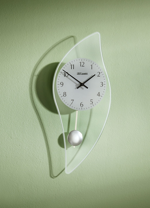 - Wanduhr mit arabischen Ziffern, in Farbe SILBER