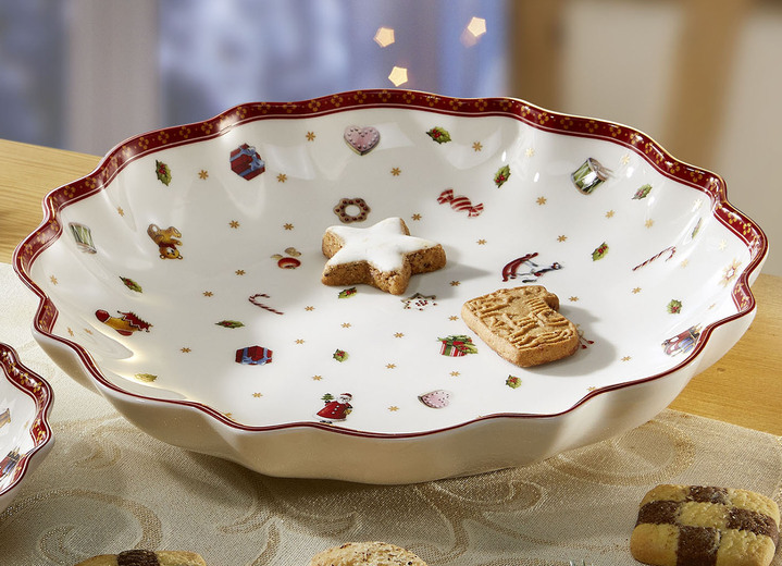 Villeroy & Boch - Schalen von Villeroy & Boch aus hochwertigem Porzellan, in Farbe WEISS-ROT, in Ausführung Schale groß Ansicht 1