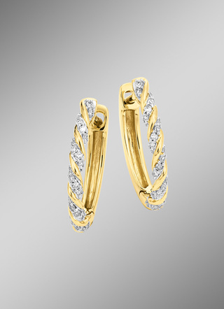 Creolen mit 44 Diamanten