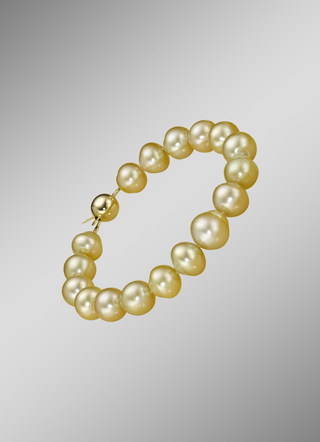 Armband mit goldenen Südsee-Perlen