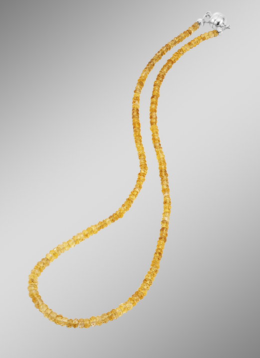 Halsketten - Halskette mit echt Citrin und Magnetschließe, in Farbe  Ansicht 1