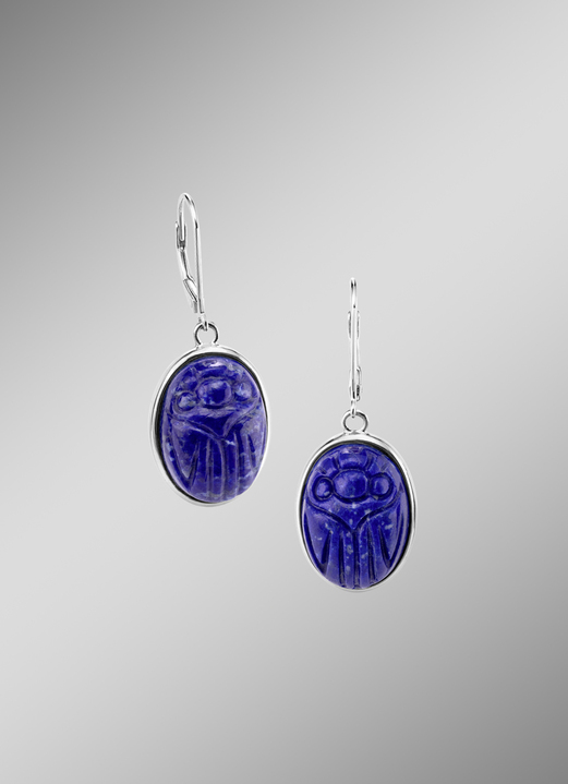 - Ohrringe mit Lapislazuli, in Farbe  Ansicht 1