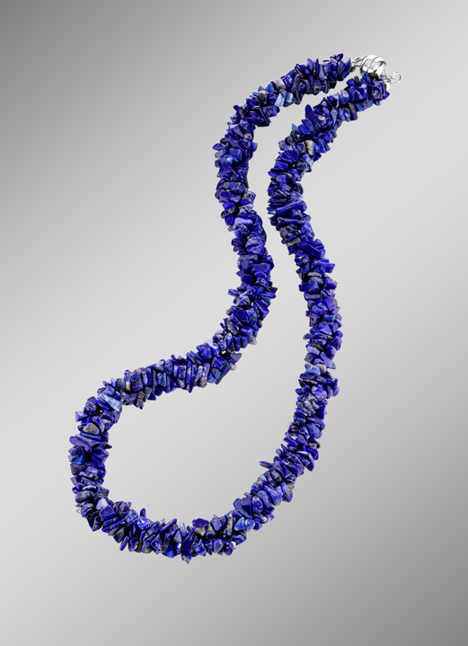 - Gedrehte Halskette mit Lapislazuli, in Farbe  Ansicht 1
