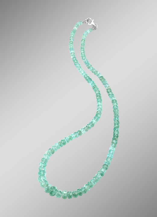 - Zeitlose Halskette mit Neon-Apatit, in Farbe  Ansicht 1