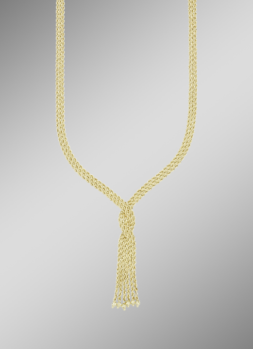 Halsketten - In interessantem Design: 3-reihige Kordelkette, in Farbe  Ansicht 1