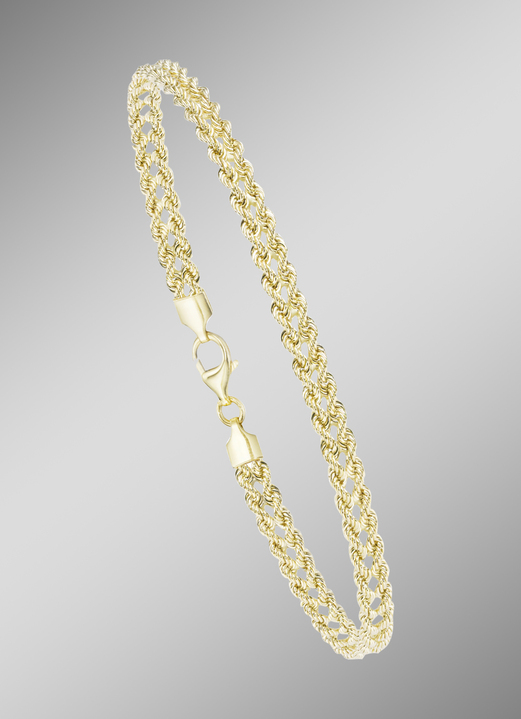 Halsketten - Kordelketten-Garnitur aus Gold 585/- fein, in Farbe , in Ausführung Armband Ansicht 1