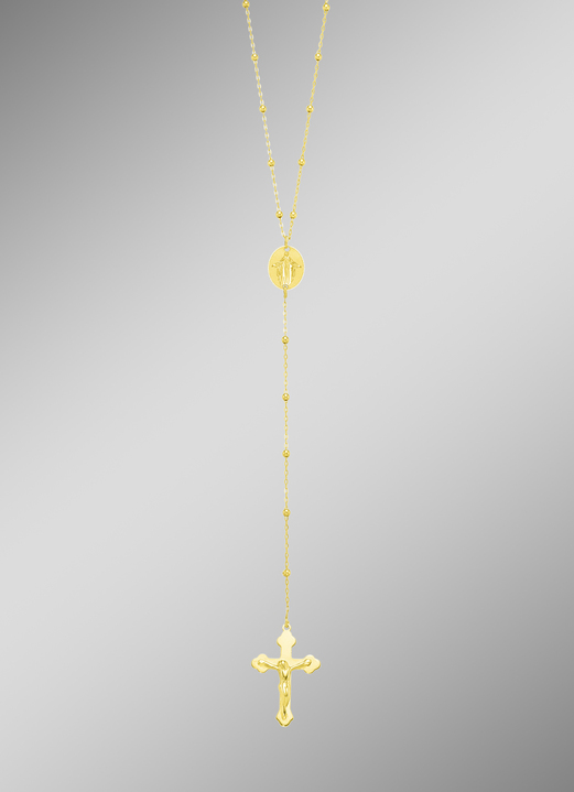 Halsketten - Rosenkranz-Ankerkette aus Gold, in Farbe  Ansicht 1