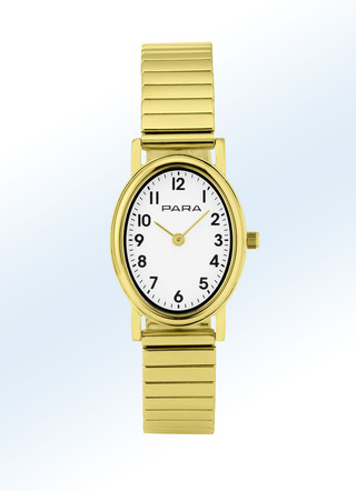 Para-Quartz-Damenuhr mit Edelstahlgehäuse