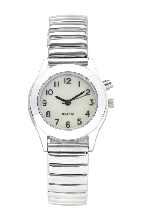Praktische Hilfsmittel - Armbanduhr mit Stretcharmband, in Farbe , in Ausführung Damen-Armbanduhr Ansicht 1