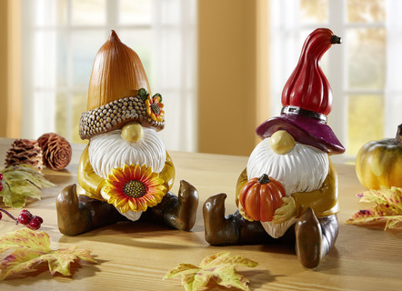Wichtelfiguren aus Polyresin, 2er-Set