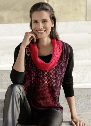 Pullover in Doppel-Optik